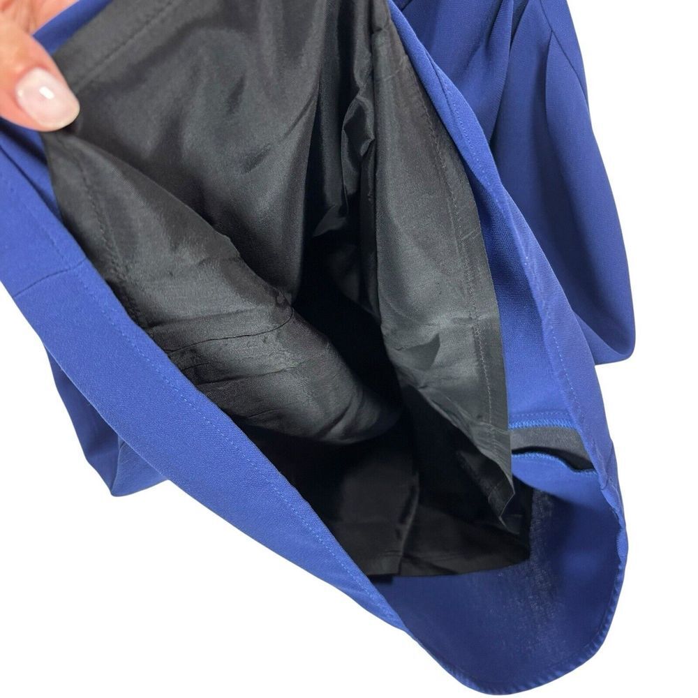 Shoshanna Stacie One Shoulder Mini‎ Dress Blue Designer Classy Formal Size 2 - Picture 8 of 11